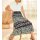Layer print skirt, black-eucalyptus