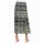 Layer print skirt, black-eucalyptus