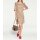 Designer-Velourslederimitatkleid, sand
