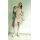 Designer-Velourslederimitatkleid, sand