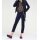 Velours biker jacket, navy