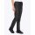 Stretchhose m. Lederimitat Flecht-Details, schwarz