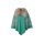 Kaschmir-Merino-Poncho m. Webpelz, smaragd
