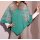 Kaschmir-Merino-Poncho m. Webpelz, smaragd