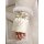 Lamb fur jacket with woven hems, sand