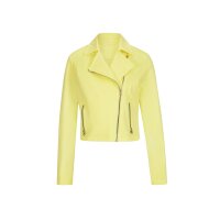 Designer-Jerseyblazer im Biker-Look, zitrone