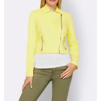 Designer-Jerseyblazer im Biker-Look, zitrone