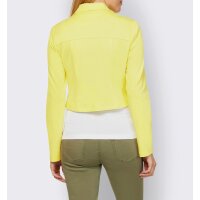 Designer-Jerseyblazer im Biker-Look, zitrone