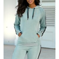 Hoodie with kangaroo pocket, mint