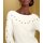 Sweater with bead trim, ecru