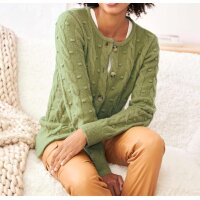 Muster-Mix-Strickjacke, schilf