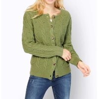 Muster-Mix-Strickjacke, schilf