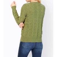 Muster-Mix-Strickjacke, schilf