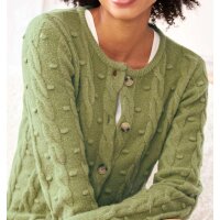 Muster-Mix-Strickjacke, schilf