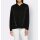 Sweatshirt with stones and eyelet trim, black