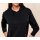 Sweatshirt with stones and eyelet trim, black