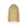 Two-in-one sweatshirt with blouse part, camel/ white
