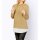 Two-in-one sweatshirt with blouse part, camel/ white
