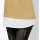 Two-in-one sweatshirt with blouse part, camel/ white