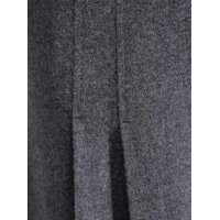 Pleat wool mix skirt, grey blend