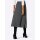 Pleat wool mix skirt, grey blend