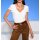 Designer-Shirt m.Spitzenbesatz, ecru