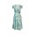 Designer-Chiffon-Druckkleid, mint-taupe