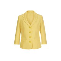 Designer-Blazer m. Bogenkanten, gelb