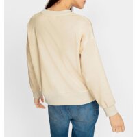 Sweatshirt m. Schriftzug, elfenbein