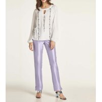 Chiffon blouse with strass, offwhite