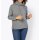 Stehkragen-Sweatshirt m. Tunnelzug , grau