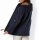 Wollmix-Jacke m. Kapuze, marine-cognac