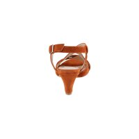 Goat suede sandals, navy