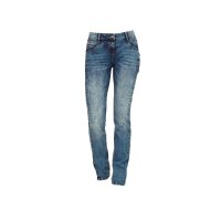 5-Pocket-Jeans in Used-Optik, blue-bleached
