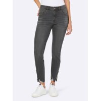 Push-up-Jeans m.Destroyed-Effekt, black denim