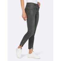 Push-up-Jeans m.Destroyed-Effekt, black denim
