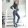 Push-up-Jeans m.Destroyed-Effekt, black denim