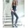 Push-up-Jeans m.Destroyed-Effekt, black denim