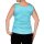 Satin top, turquoise