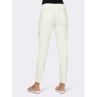 Stretch cargo trousers, white
