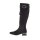Veloursleder-Stiefel, schwarz