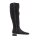Veloursleder-Stiefel, schwarz