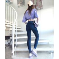 Jeansy skinny fit Sylvia, ciemnoniebieskie