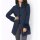 Wolljacke m.Pelz-Imitat-Details, marine