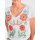 Designer-Shirt m. Perlenstickerei, weiß-bunt