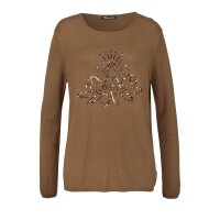 Marken-Pullover, braun