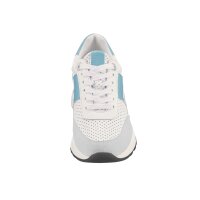 Rind-Nappa-und-Veloursleder-Sneaker, weiß-türkis