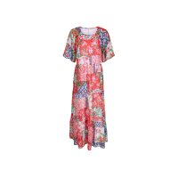 Maxi dress, strawberry-ecru