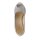 Designer-Abendpeeptoes, silberfarben