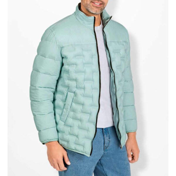 Herren-Übergangs-Steppjacke, kalkmint